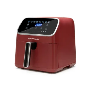 Friteuse à air 7,5L ORBEGOZO FDA 7520 8 programmes 1800W couleur rouge