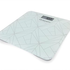 Orbegozo PB 2218 Balance de salle de bain, activation tactile, arrêt automatique, indicateur de surcharge et de batterie faible, écran LCD, capacité max. 180 kg, fonctionne à piles