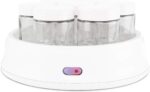 Orbegozo YU 2350 Yaourtière avec 7 pots de 200 ml de capacité, 15 W, couvercle transparent, interrupteur marche/arrêt, passe au lave-vaisselle, blanc – Image 3