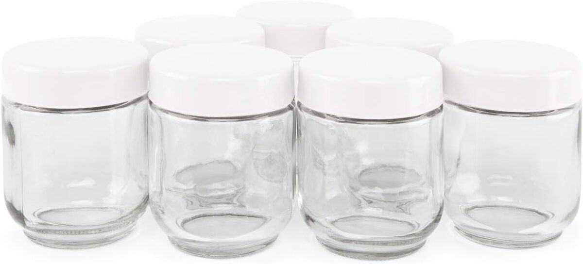 Orbegozo YU 2350 Yaourtière avec 7 pots de 200 ml de capacité, 15 W, couvercle transparent, interrupteur marche/arrêt, passe au lave-vaisselle, blanc – Image 5