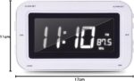 BIGBEN Radio-Réveil Enfant avec Grands Chiffres Design USA, Rouge, 16 x 10 x 9 cm – Image 4