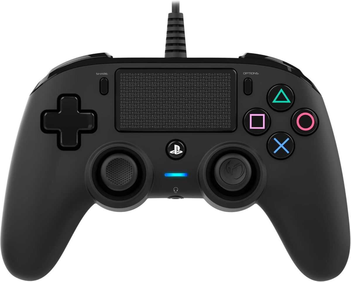 NACON Manette filaire compacte pour Playstation 4 - Accessoires de jeux vidéo (Manette de jeu, PlayStation 4, Analogique/Numérique, Share, Avec fil, Noir) – Image 2