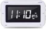 BIGBEN Radio-Réveil Enfant avec Grands Chiffres Design USA, Rouge, 16 x 10 x 9 cm – Image 2