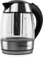 Orbegozo KT 6040 Bouilloire avec Passoire, Verseuse en Verre Amovible, Poignée à Froid, Éclairage LED, Sans BPA, 2200W – Image 3