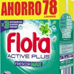Flota Lessive Poudre Valise Active Plus Cacitos, Blanc, 78 lavages