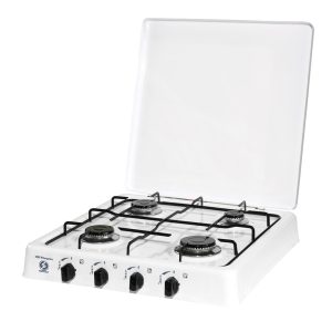 ORBEGOZO FO 4550 Cuisinière à Gaz 4 Brûleurs Blanc 51x56cm Gaz Butane