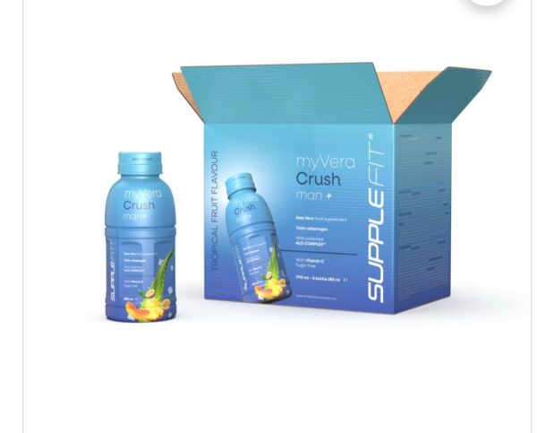 Supplefit
MYVERA CRUSH Man + | Complément alimentaire en bouteille unidose de 285 ml (6 bouteilles) - 1710 ml

INTA003-06