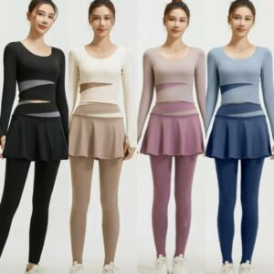 Tenue de sport et pour maison 
3 pieces Coton et polyester
Taille:M,L,XL  2 L