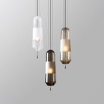 Suspension en verre SweAtz – Luminaire suspendu moderne, mini lustre décoratif, lampe suspendue réglable pour îlot de cuisine, salle à manger ou chambre – Image 2