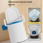 Commode de chevet Portable, toilettes accroupies, chaise de pot robuste, antidérapante, toilettes – Image 3