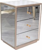 Meuble de chevet en verre miroir – Image 5