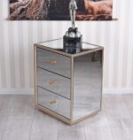 Meuble de chevet en verre miroir – Image 4