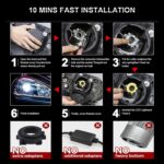 H7 Canbus LED Headlight Bulbs High Low Beam Light 70W 10000LM Bright Lamps – Image 2