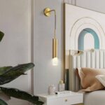 Applique murale design led avec abat-jour doré light – Image 4