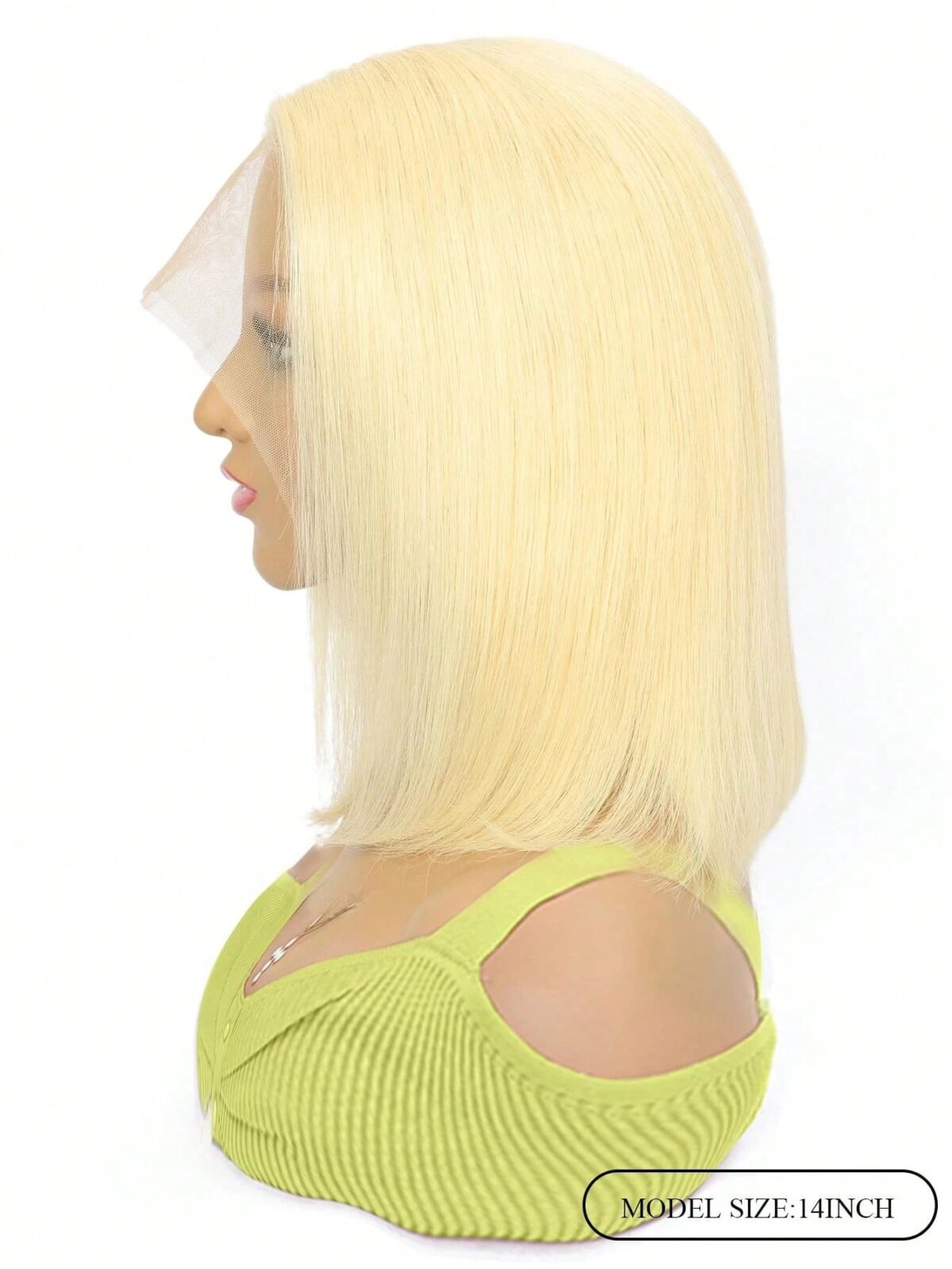 Perruque courte en dentelle HD-Bob Blond Court – Image 5