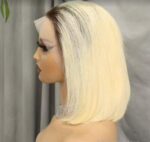 Perruque blonde racine noire naturelle – Image 3