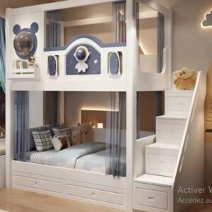 Lit Enfant en Bois – Style Moderne et Élégant