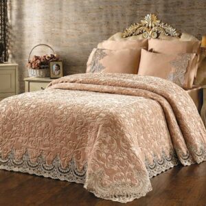 Ensemble de couvre lit - double lit- diffèrent couleur (Rose sombre - Rouge - violet claire)
