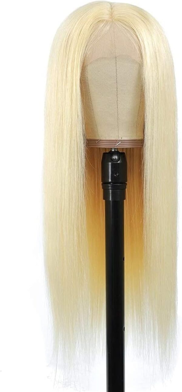 Cheveux Naturels Perruque, 613 Blonde HAUTE DÉFINITION Perruques de cheveux humains en dentelle for femmes droite 13 × 6 perruque de dentelle pré-cueillée pr
