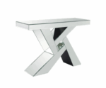 Table Console Miroir de Luxe – Finition Diamant Écrasé