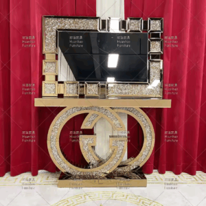 Consoles modernes en miroir, prix d'usine élégant, meubles de salon de haute qualité, Table de Console avec miroir