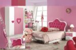 Ensemble de chambre princesse rose- moderne-meubles de chambre d'enfants-ensembles de chambre à coucher pour bébés et enfants