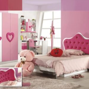 Ensemble de chambre princesse rose- moderne-meubles de chambre d'enfants-ensembles de chambre à coucher pour bébés et enfants