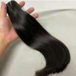 Extensions en cheveux naturels bruts lisses - Noir – Image 3