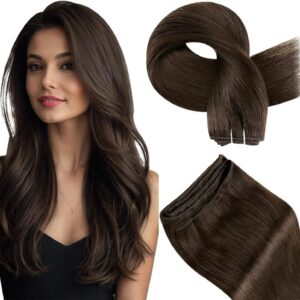 Extensions en cheveux naturels bruts lisses - Noir