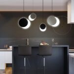 GUOGUOSM Nordic Chambre Chevet Crescent Pendentif Lumières Moderne Minimaliste Design Créatif Luminaires Suspendus Restaurant Bar Lustre LED À Tête Unique – Image 3