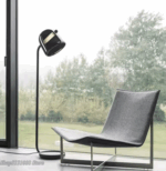 Lampe sur pied en verre au design nordique moderne, luminaire décoratif d'intérieur – Image 3