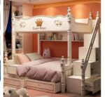 Lit haut et bas, lit superposé mère et enfant, lit superposé enfant, lit enfant adulte à deux étages, lit superposé supérieur et inférieur, adultes – Image 8