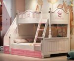 Lit haut et bas, lit superposé mère et enfant, lit superposé enfant, lit enfant adulte à deux étages, lit superposé supérieur et inférieur, adultes – Image 4