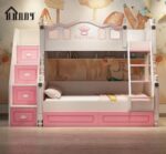 Lit haut et bas, lit superposé mère et enfant, lit superposé enfant, lit enfant adulte à deux étages, lit superposé supérieur et inférieur, adultes – Image 2