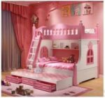 Lit superposé pour enfants avec rangement – Image 4