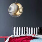 Suspension nordique moderne - rotative en forme de lune, hauteur réglable, personnalité créative - lustre rond  pour bar, salle à manger, chambre à coucher, – Image 3