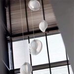 Suspension nordique moderne - rotative en forme de lune, hauteur réglable, personnalité créative - lustre rond  pour bar, salle à manger, chambre à coucher, – Image 2