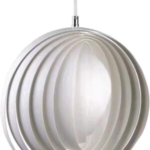 Suspension nordique moderne - rotative en forme de lune, hauteur réglable, personnalité créative - lustre rond  pour bar, salle à manger, chambre à coucher,
