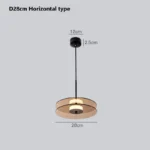 Suspension led nordiques en verre créatif – Image 2