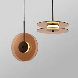 Suspension led nordiques en verre créatif