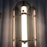 Suspension moderne avec abat-jour en verre teinté – Image 5