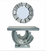 Table de console en argent multidimensionnel – Image 6