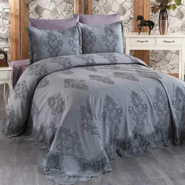 Loretta – Ensemble piqué de luxe Ensemble Drap et taie D'oreiller – Image 2