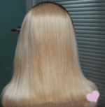Bob Ombré Blondes - avec Dentelle Avant en Cheveux Humains Pré-Épilées – Image 3