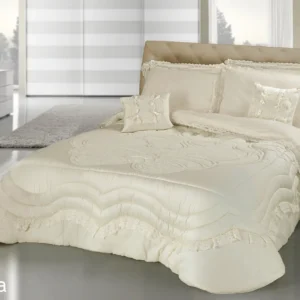 Couvre-lit décoratif Feel en velours doux – Qualité luxe pour lit double
