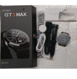 Smart Watch GT3 Max - Montre Connectée Ronde HD Appels Bluetooth NFC (3 Bracelets) - Noir – Image 4