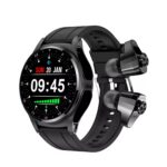 Montre connectée Bluetooth homme - corps en métal ultra fin, avec écouteurs - compatibl