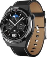 Montre GT3 Max - Montre connectée - Tracker d'activité tactile - Chargement sans fil - Fonction sport - Compatible avec Android/Apple et plus - Noir