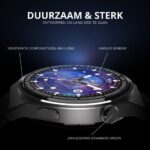 Montre GT3 Max - Montre connectée - Tracker d'activité tactile - Chargement sans fil - Fonction sport - Compatible avec Android/Apple et plus - Noir – Image 2
