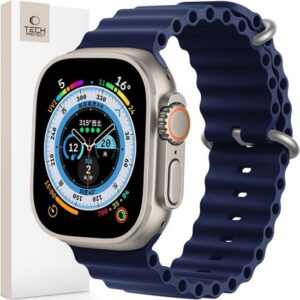 TECH-PROTECT - ICONBAND - PRO APPLE WATCH - 4 / 5 / 6 / 7 / 8 / 9 / SE / ULTRA - 1 / 2 - (42 / 44 / 45 / 49 - MM) - MIDDERNACHTBLAUW